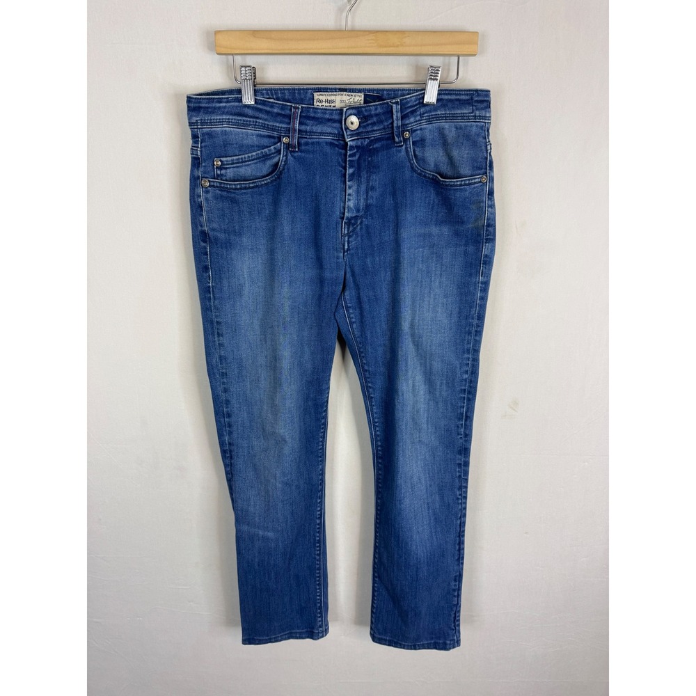 Re-HasH Rubens Italian Candiani Denim‎ Jeans Mens 34X28 Blue Made in Italy 10oz